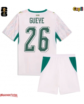 Senegal Pape Gueye #26 Echipament de Fotbal Replică Mondial 2026 Copii Acasa (+ Șorturi)